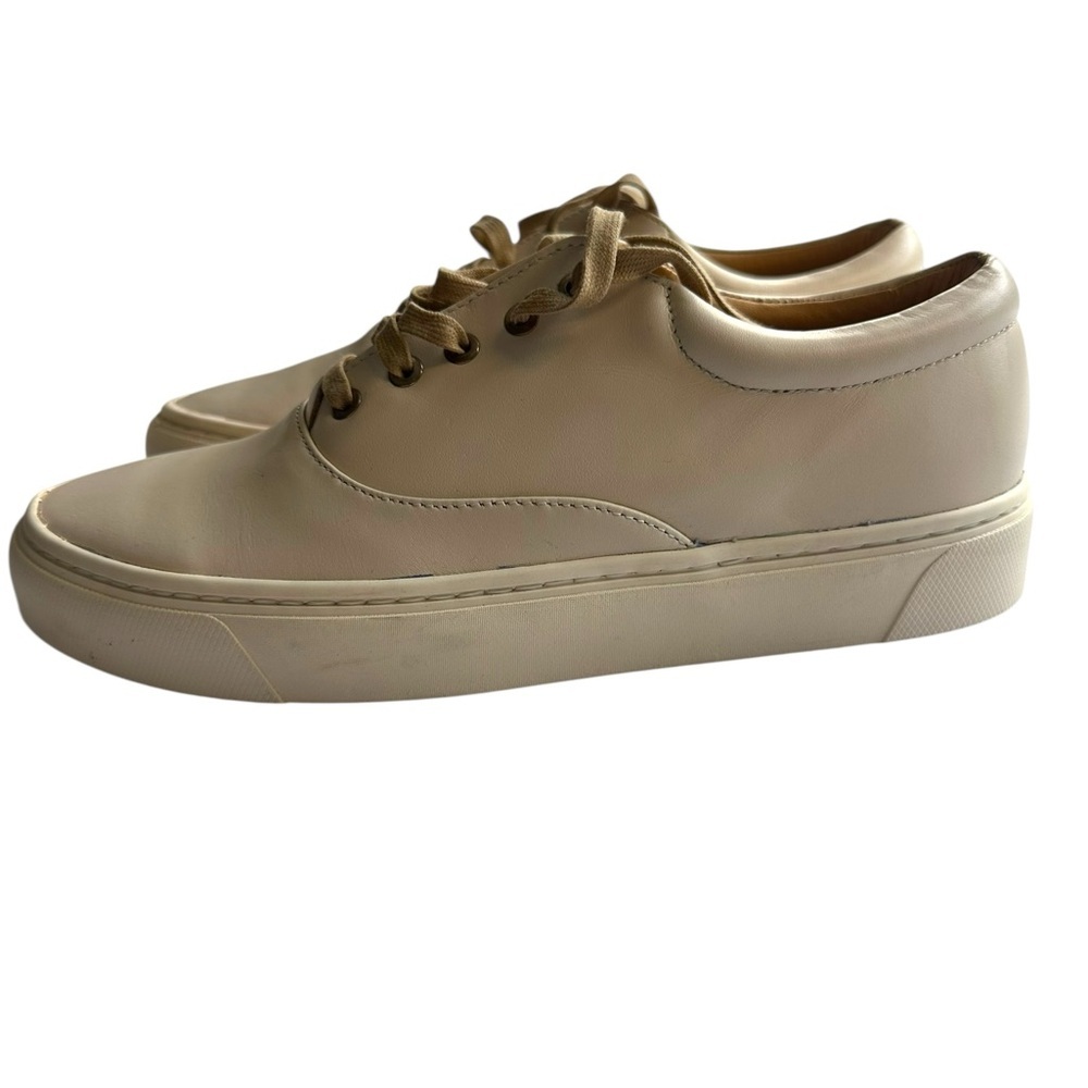 Nisolo Women's Everyday Leather Sneaker in Bone Size 7 NIB - Picture 3 of 8